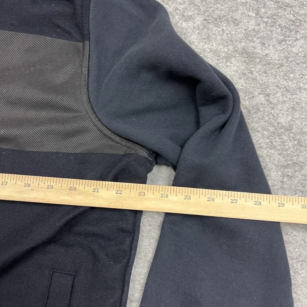 Banana Republic Sweatshirt Mens XL Black Button Cardigan Fleece Casual Preppy
